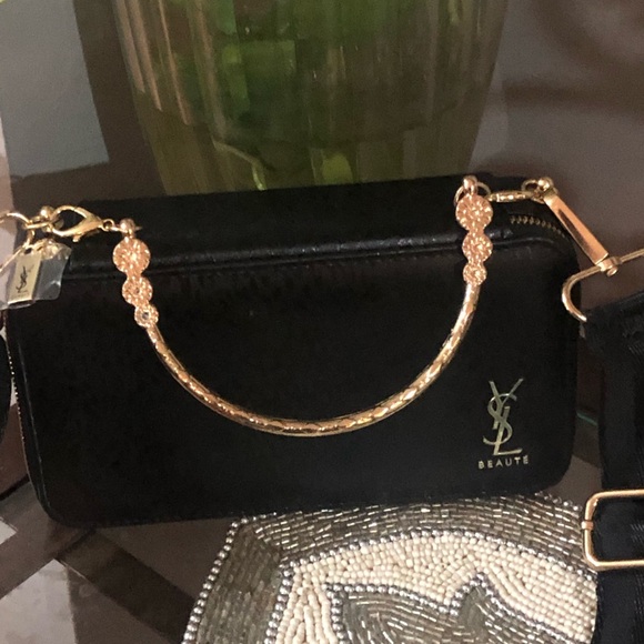 Yves Saint Laurent Beaute Makeup  Cosmetics Hard Case in to crossbody bag - Picture 12 of 17